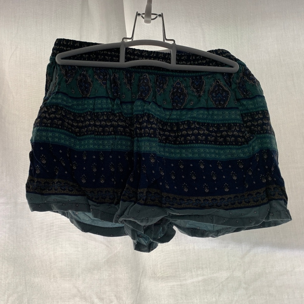 Geometric printed shorts